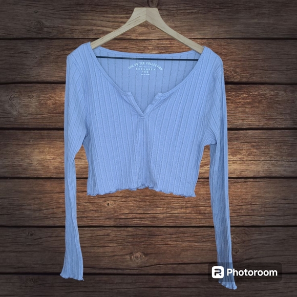 Aeropostale Tops - Aeropostale Long Sleeve Shrunken Tee Size L
